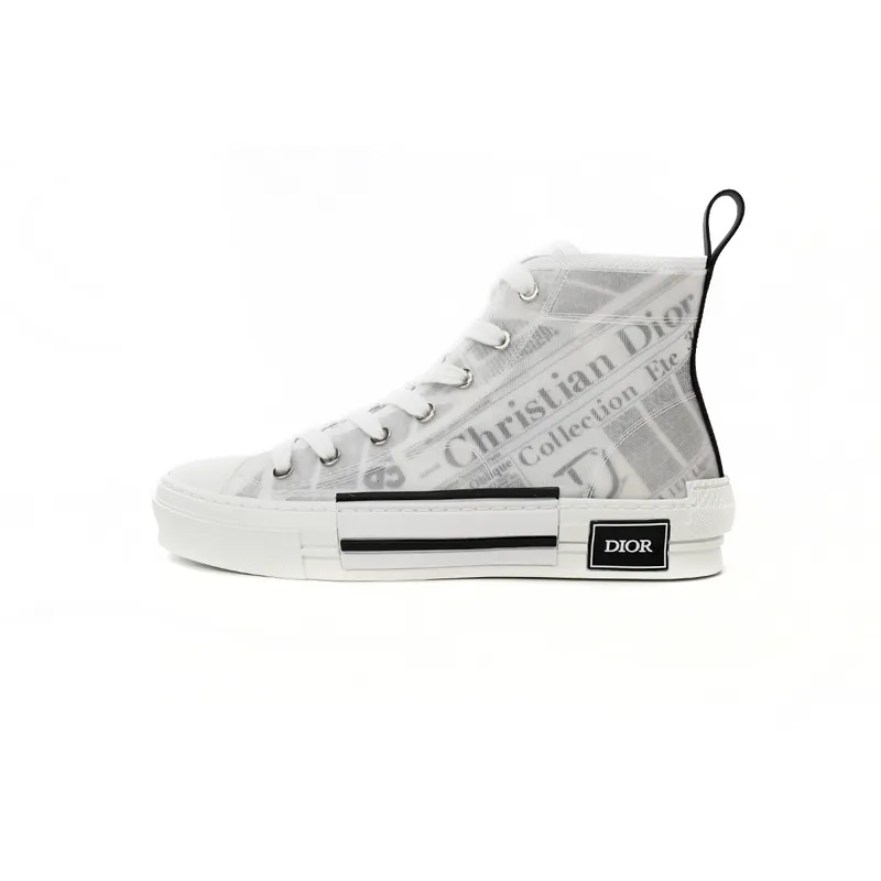 Dior B23 High Top Daniel Arsham Newspaper 3SH118YUO_H069