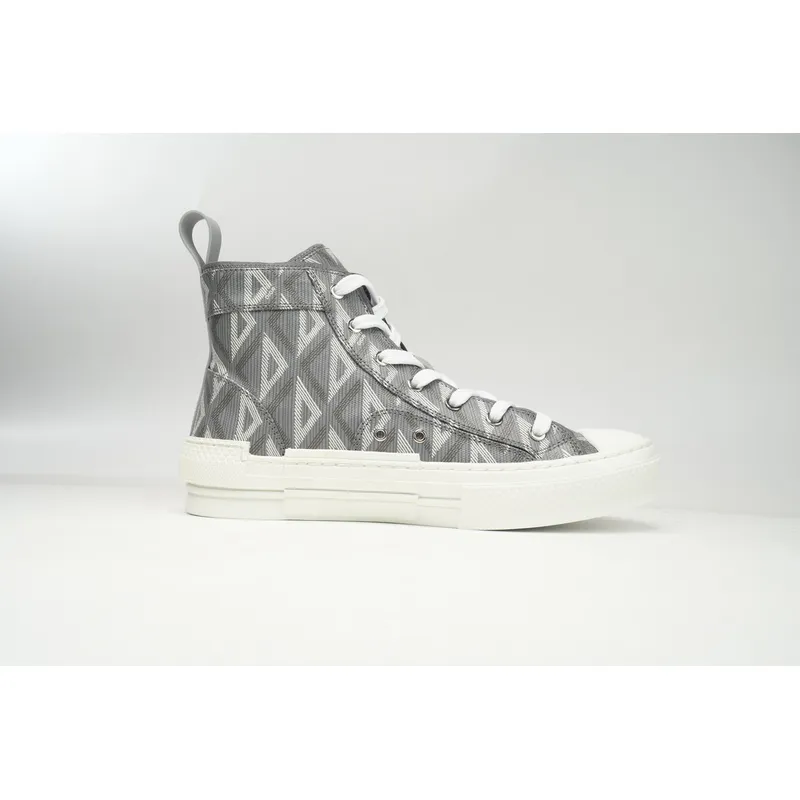 Dior B23 High Top Gray CD Diamond 3SH118ZPP_H868