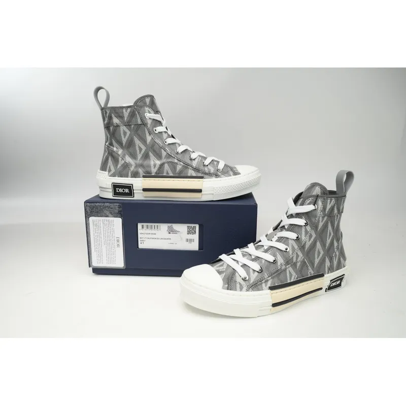 Dior B23 High Top Gray CD Diamond 3SH118ZPP_H868