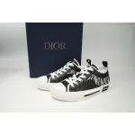 Dior B23 Low Top Black and White Oblique Transparency 3SN272ZIR 16536 