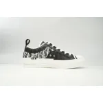 Dior B23 Low Top Black and White Oblique Transparency 3SN272ZIR 16536 