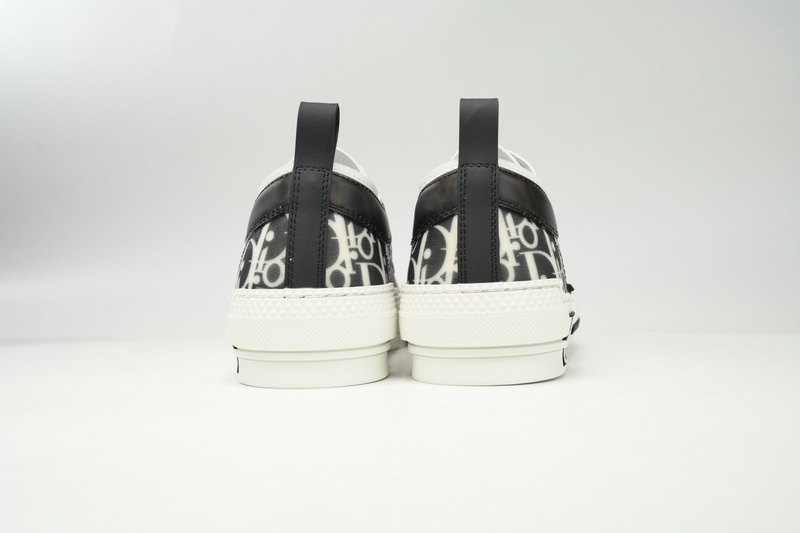 Dior B23 Low Top Black and White Oblique Transparency 3SN272ZIR 16536 