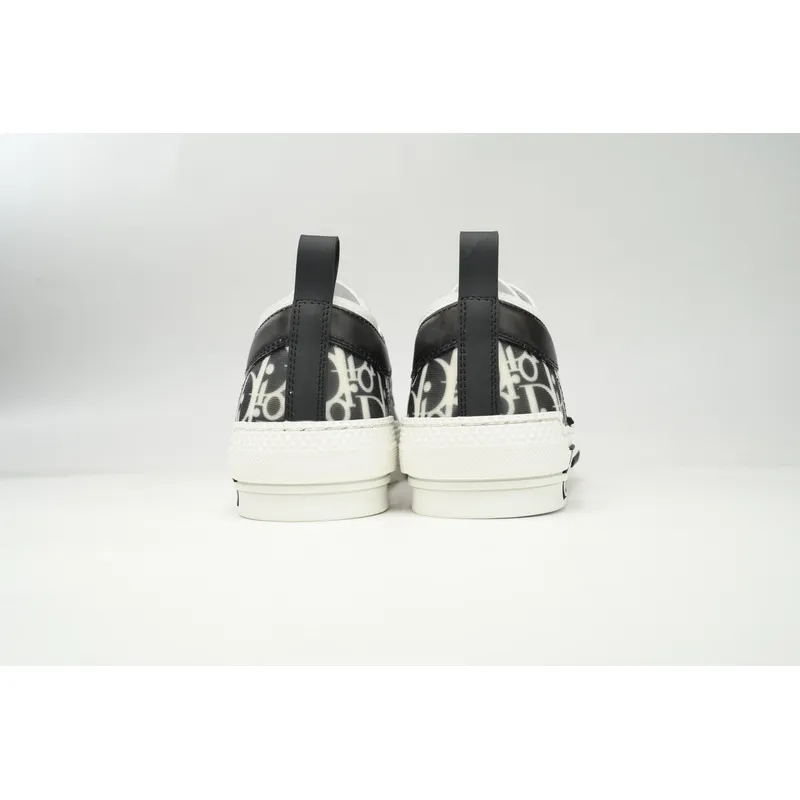 Dior B23 Low Top Black and White Oblique Transparency 3SN272ZIR 16536 