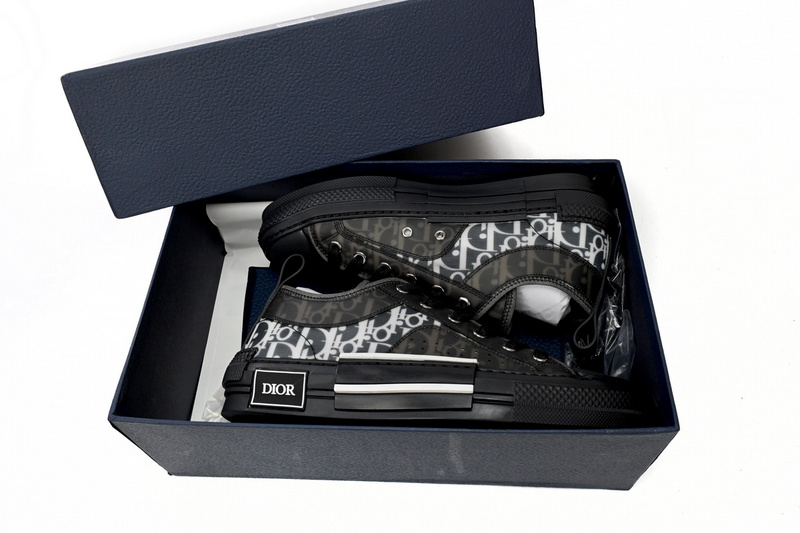 Dior B23 Low Top Canvas Oblique Black 3SN249YJP_H960