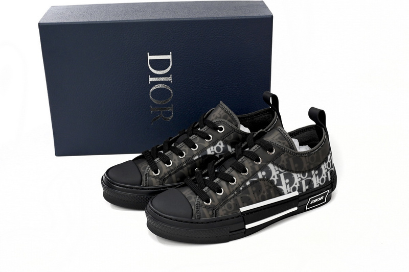 Dior B23 Low Top Canvas Oblique Black 3SN249YJP_H960