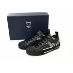 Dior B23 Low Top Canvas Oblique Black 3SN249YJP_H960