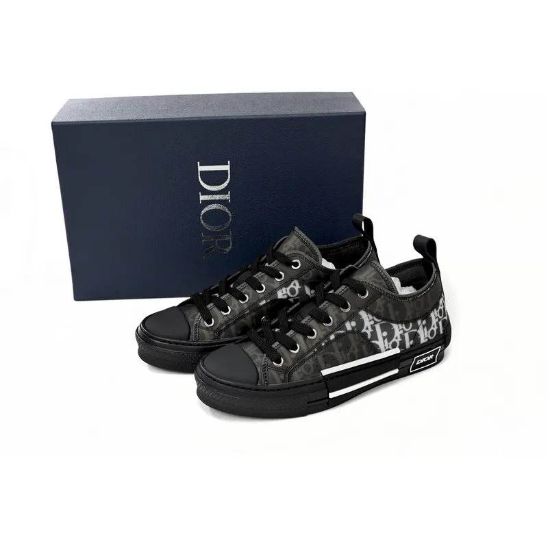 Dior B23 Low Top Canvas Oblique Black 3SN249YJP_H960