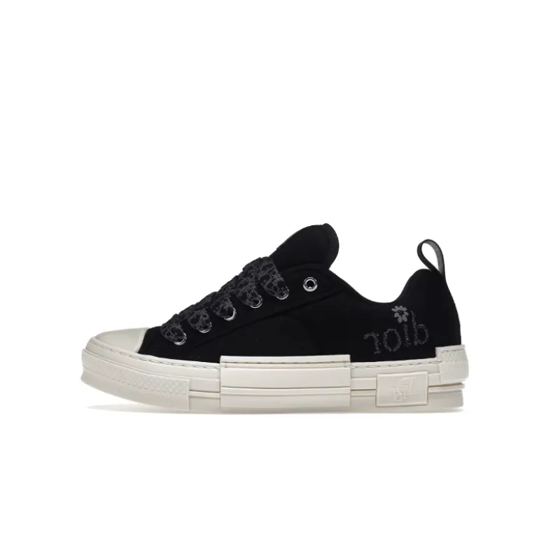 Dior B23 Skater Low Top ERL Black Cotton Canvas 3SN292ZWC_H968