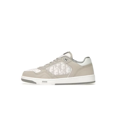 Dior B27 Low Cream White Oblique Leather 3SN272ZML_H160 01