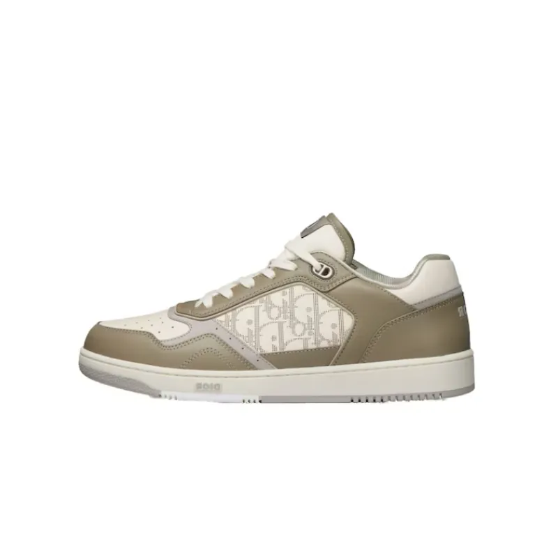 Dior B27 Low-Top Khaki Cream Calfskin 3SN272ZIJ_H610