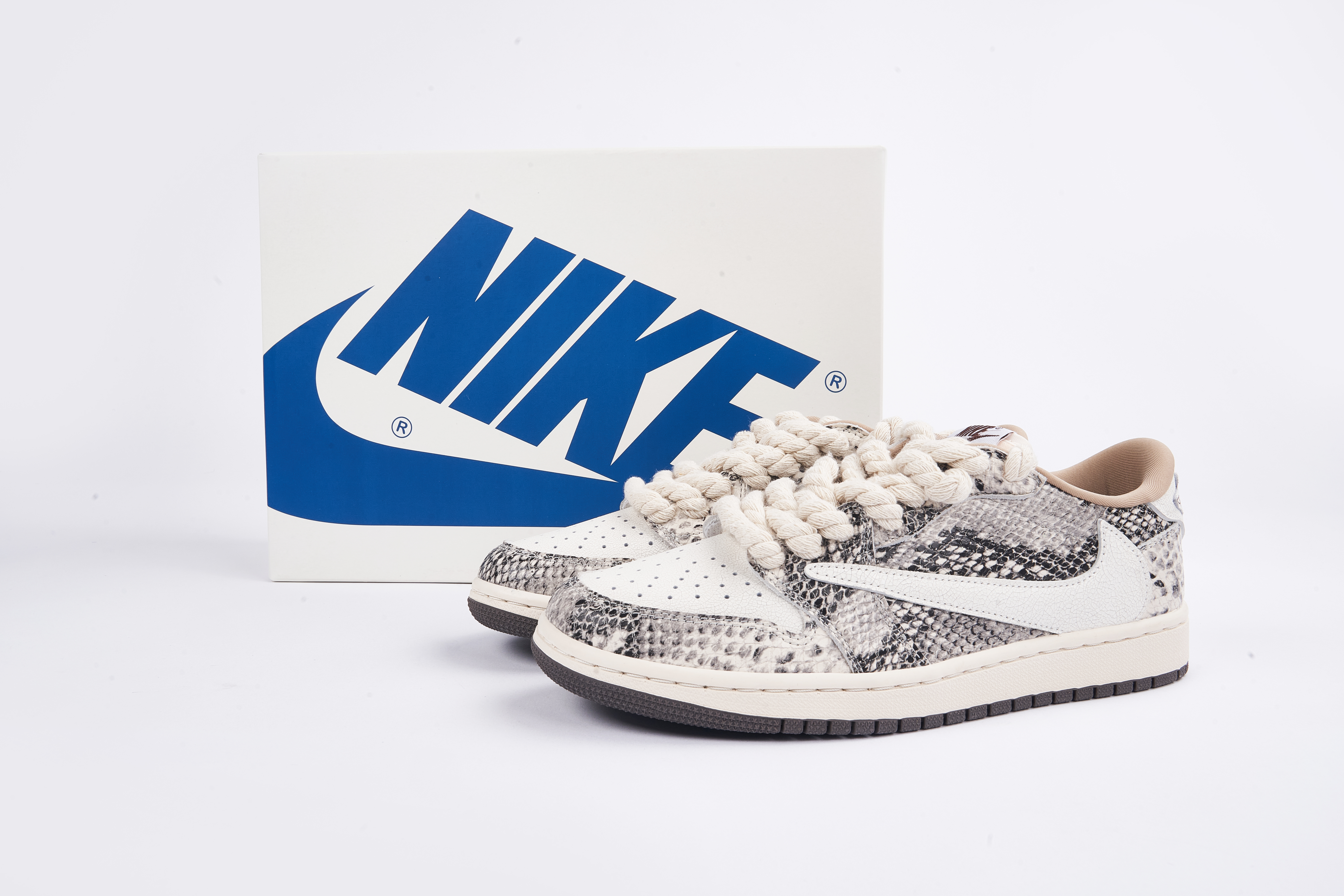 Travis Scott x Air Jordan 1 Low Snake Print
