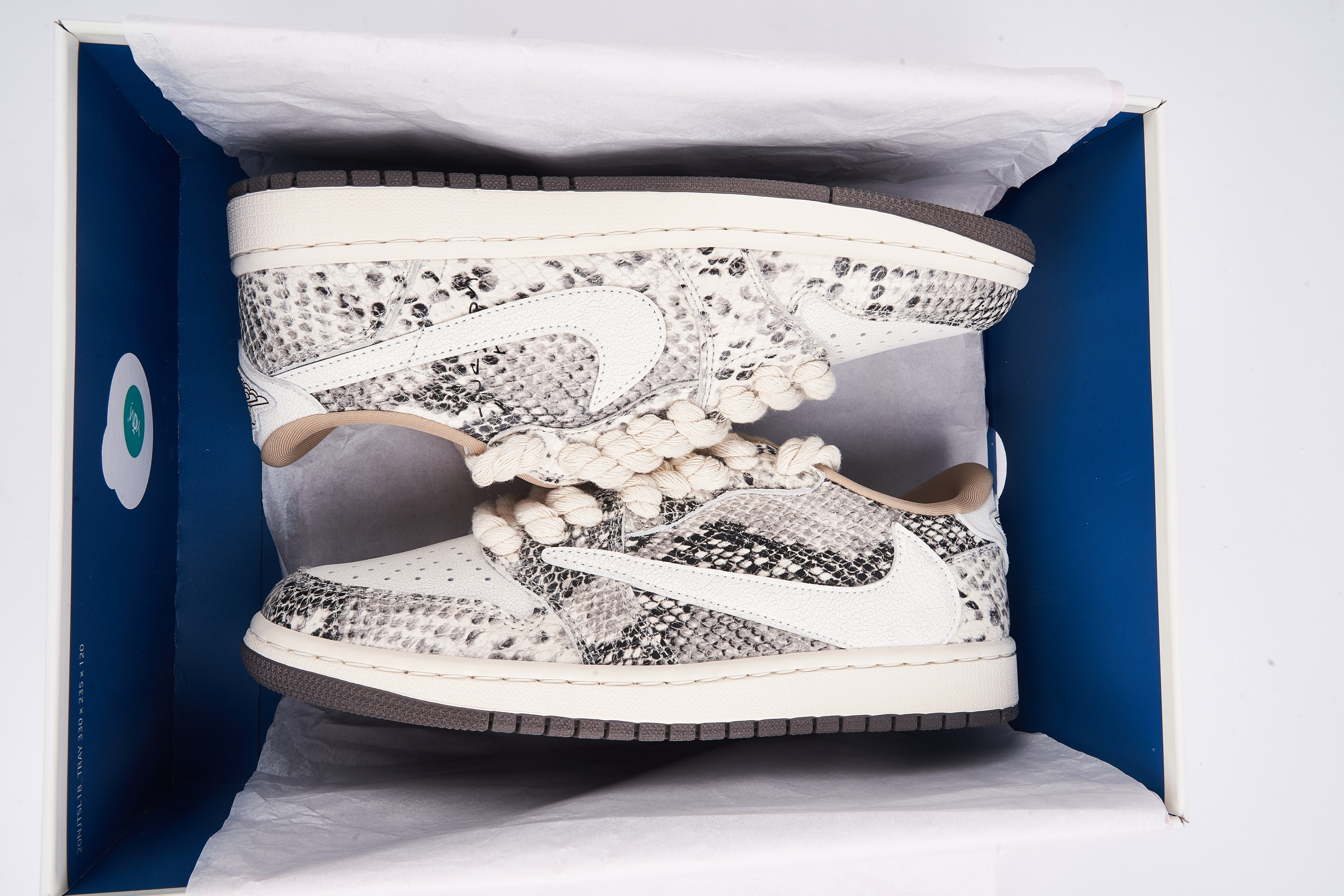 Travis Scott x Air Jordan 1 Low Snake Print