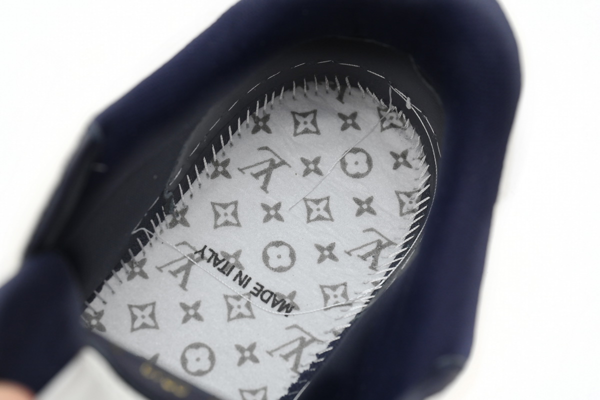  Louis Vuitton Trainer All Blue Dark Dlue Lychee Pattern 1ABFA9