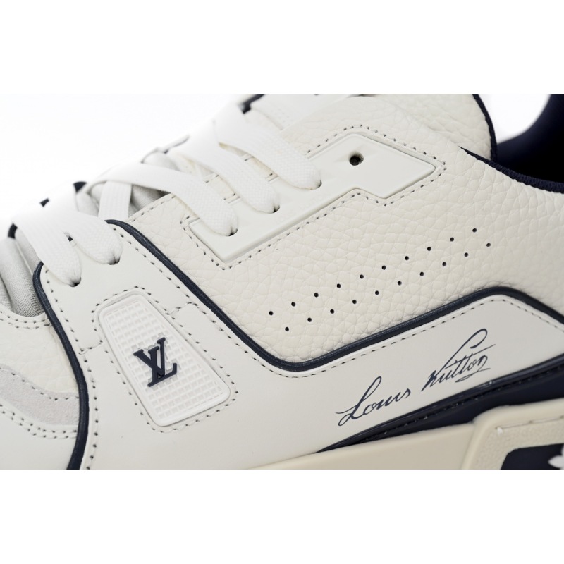  Louis Vuitton Trainer All Blue Dark Dlue Lychee Pattern 1ABFA9