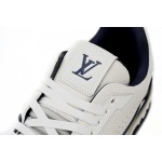 Louis Vuitton Trainer All Blue Dark Dlue Lychee Pattern 1ABFA9