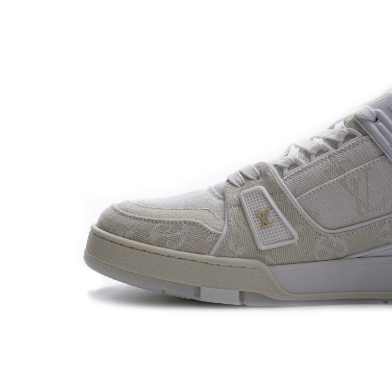  Louis Vuitton Trainer White Denim MS0241