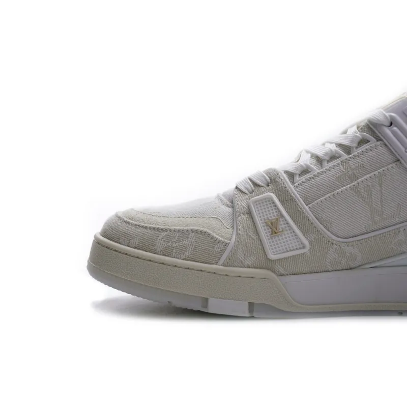  Louis Vuitton Trainer White Denim MS0241