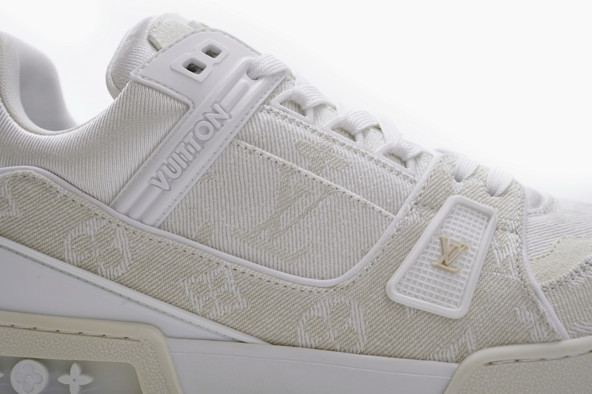  Louis Vuitton Trainer White Denim MS0241