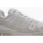  Louis Vuitton Trainer White Denim MS0241