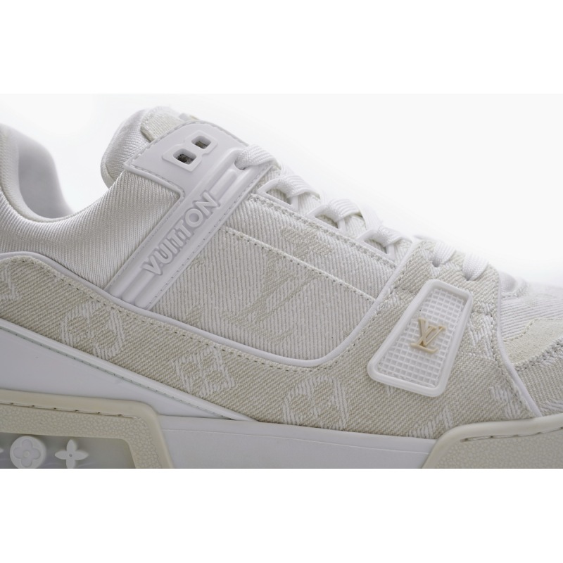  Louis Vuitton Trainer White Denim MS0241