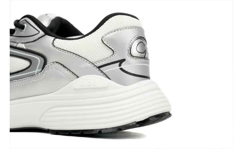 Bstsneaker-Dior Light Grey 'B30' Sneakers Black Silver 3SN279 ZMA1 6141