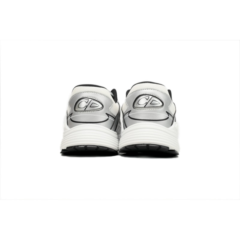 Dior Light Grey 'B30' Sneakers Black Silver 3SN279 ZMA1 6141