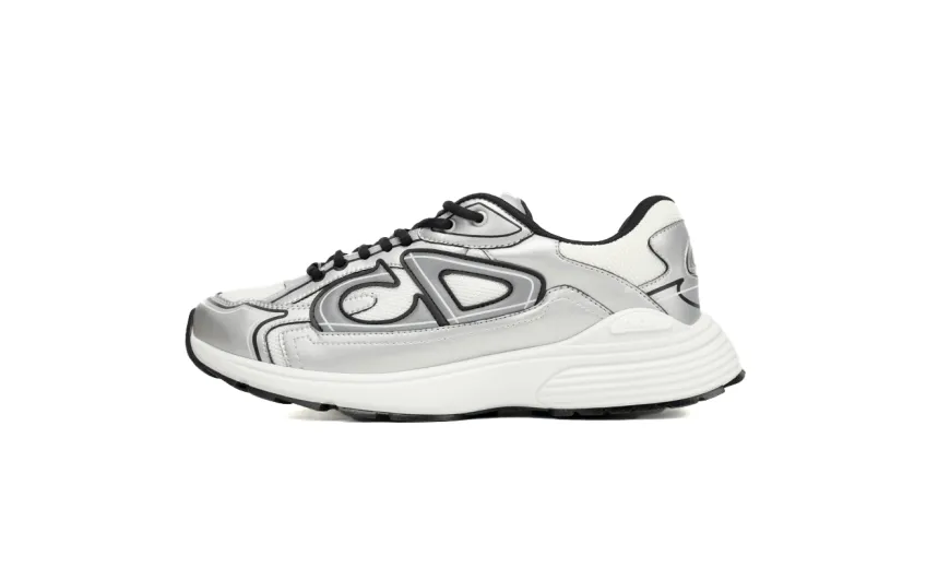 Bstsneaker-Dior Light Grey 'B30' Sneakers Black Silver 3SN279 ZMA1 6141