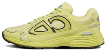 Dior Light Grey 'B30' Sneakers Yellow 3SN27ZIR-16536 