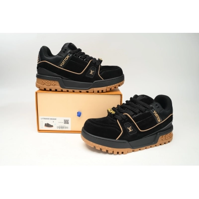 Louis Vuitton Black White Button Brown 1AB8SZ 02