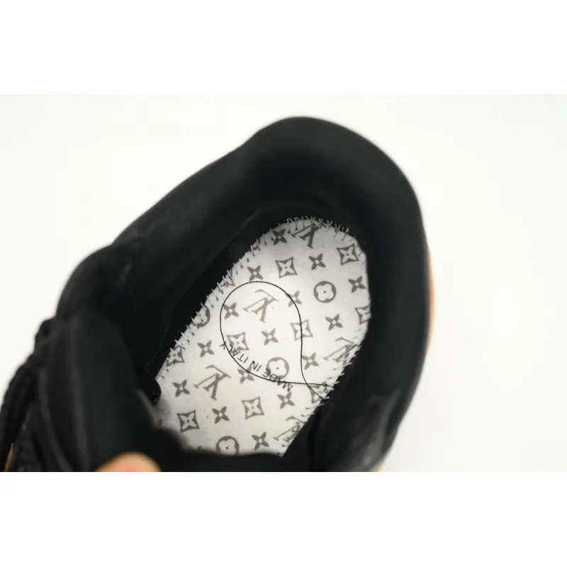 Louis Vuitton Black White Button Brown 1AB8SZ