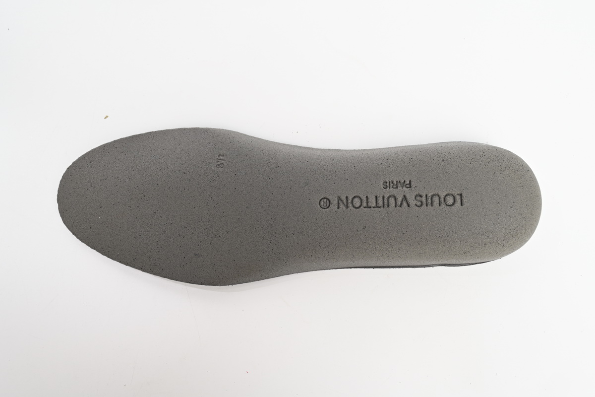 Louis Vuitton Leather lace up Fashionable Board Shoes Black 51BCOLRB