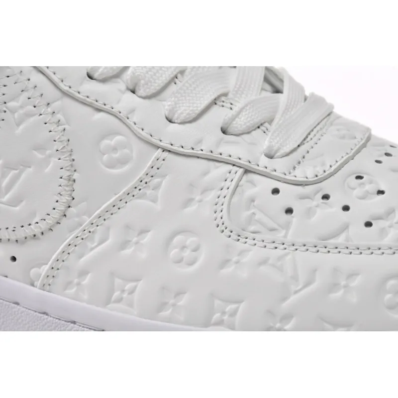 Louis Vuitton x Nike Air Force 1 Triple White LK0221