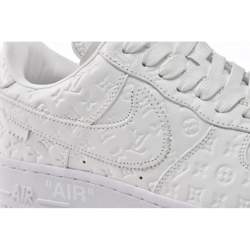 Louis Vuitton x Nike Air Force 1 Triple White LK0221