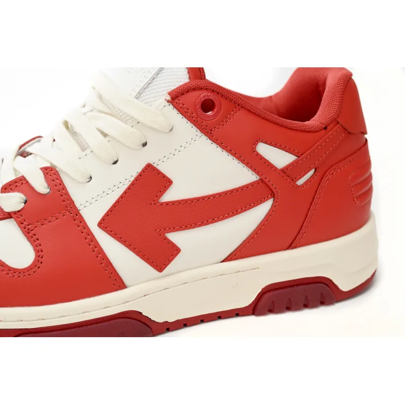 OFF-WHITE Out Of Office Red And White  OMIA189F 22LE00 10128