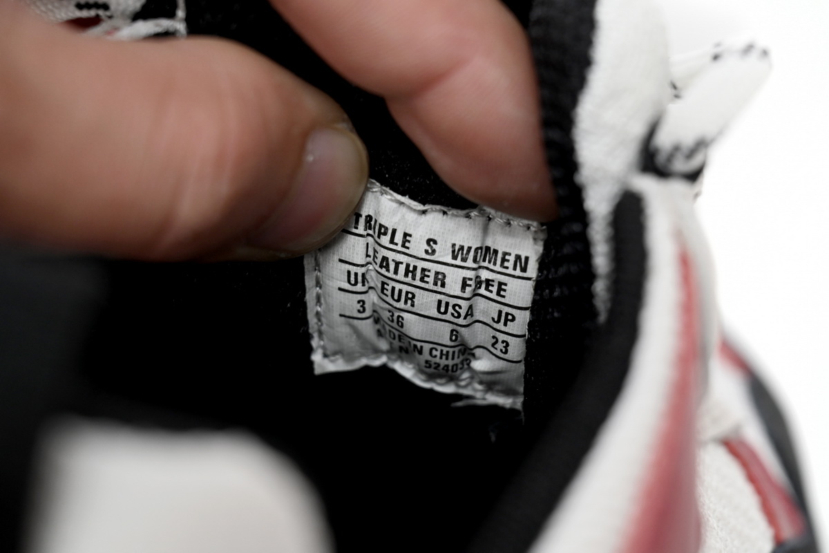 Balenciaga Triple White, red, and Green 524039 W090H 7078