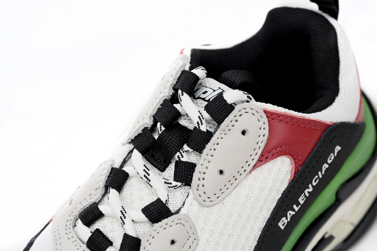 Balenciaga Triple White, red, and Green 524039 W090H 7078