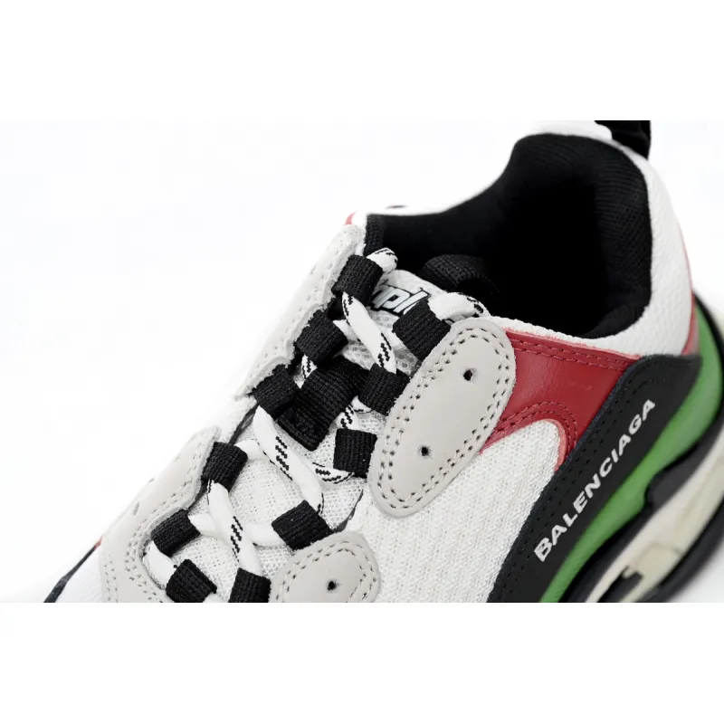 Balenciaga Triple White, red, and Green 524039 W090H 7078