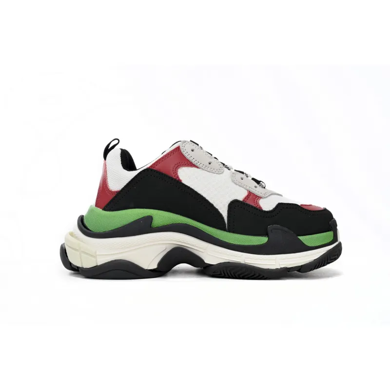 Balenciaga Triple White, red, and Green 524039 W090H 7078