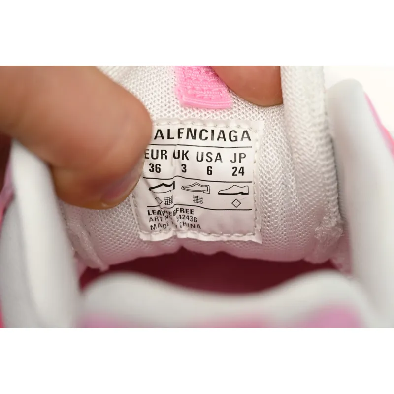 Balenciaga Tess S.Black Rice White Pink 542436 W3SU5 5090
