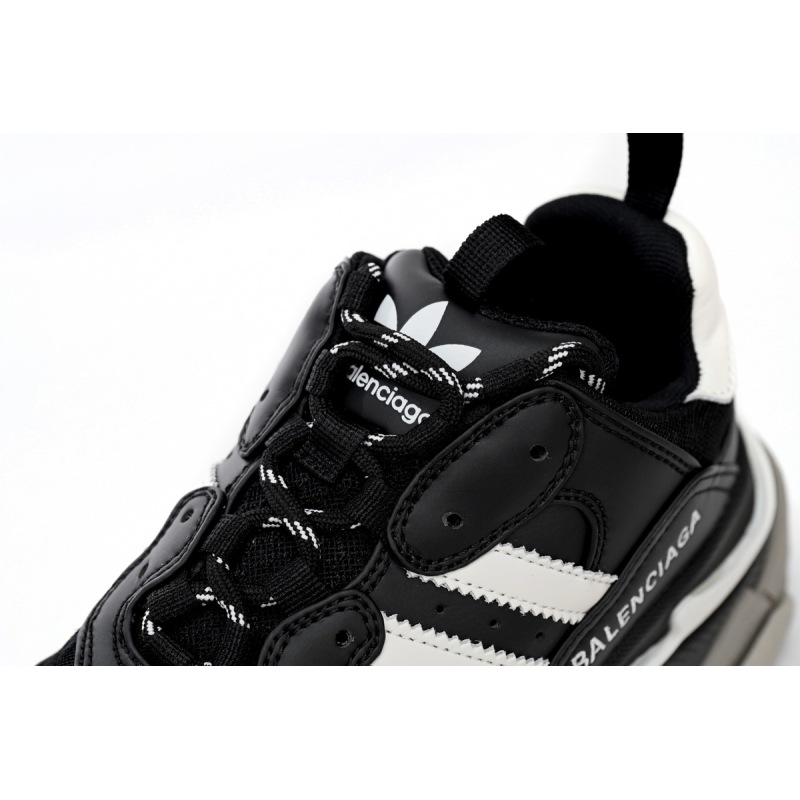 adidas x Balenciaga Triple S Black And White Bars 712764 W2ZB2 1090