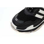adidas x Balenciaga Triple S Black And White Bars 712764 W2ZB2 1090