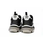 adidas x Balenciaga Triple S Black And White Bars 712764 W2ZB2 1090