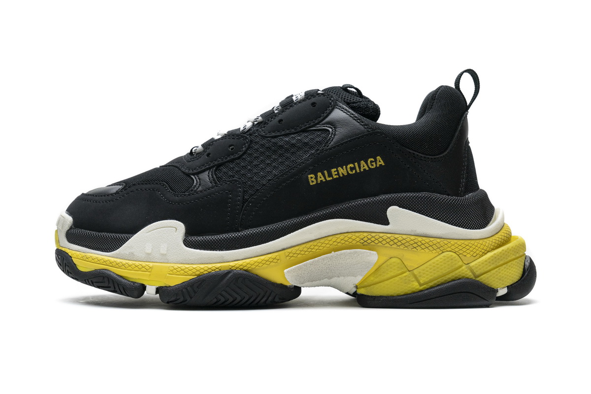 Balenciaga Triple S Black Yellow 483513 W06E1 1078