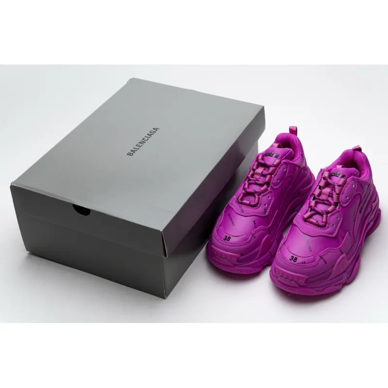 Balenciaga Triple S Letter Pulm Powder 524039 W2FA1 7634