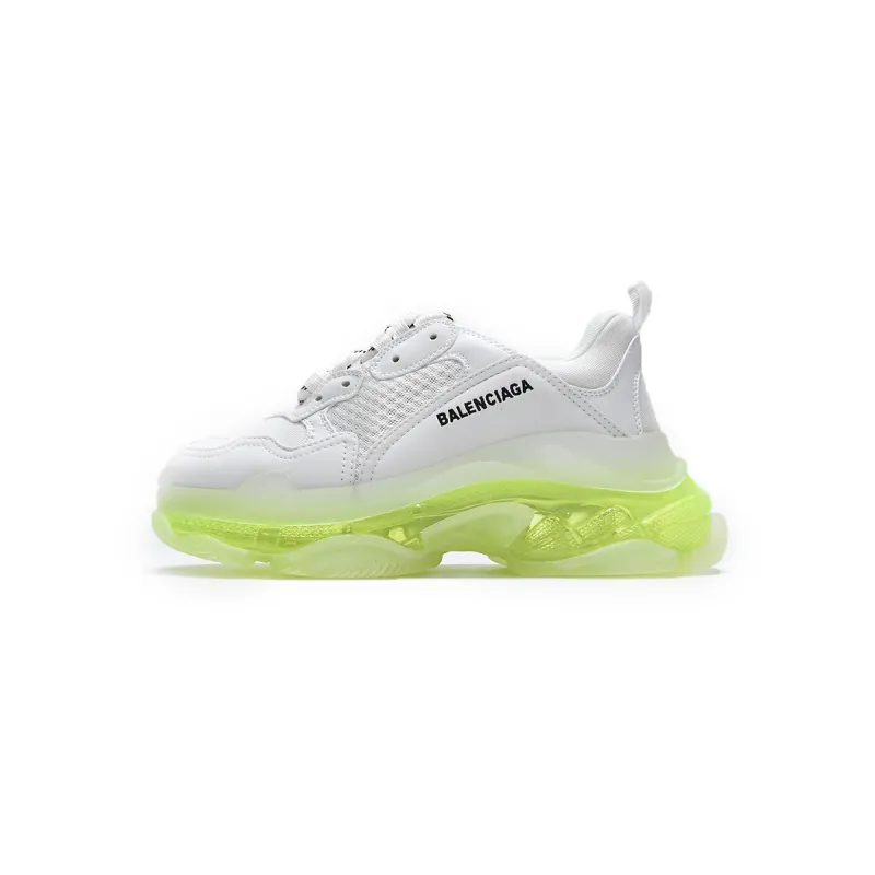 Balenciaga Triple S White Green 544351 W0901 9010