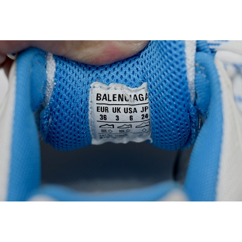 adidas x Balenciaga Triple S White And Blue Bars 712764 W2ZB3 9040