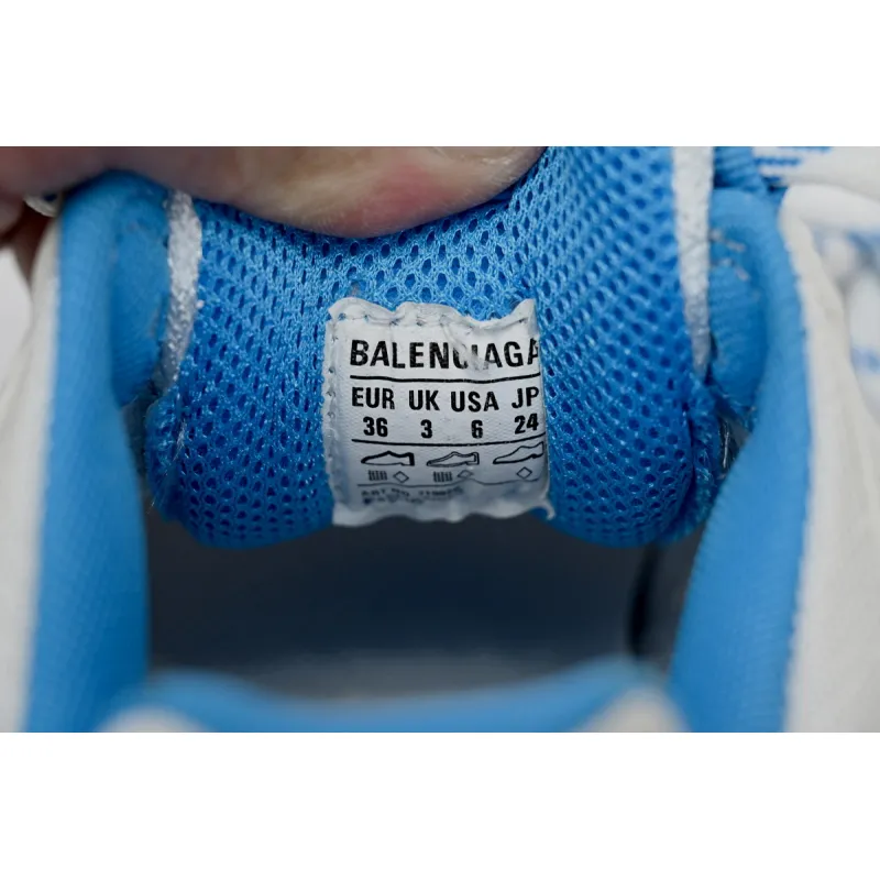 adidas x Balenciaga Triple S White And Blue Bars 712764 W2ZB3 9040