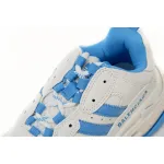 adidas x Balenciaga Triple S White And Blue Bars 712764 W2ZB3 9040