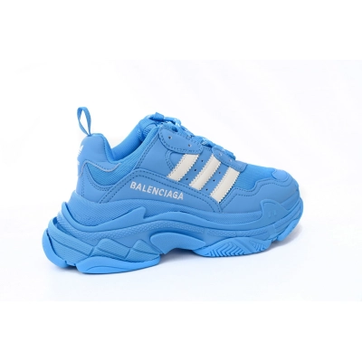 adidas x Balenciaga Triple S Blue And White Bars 712764 W2ZB2 4090 02