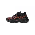 Balenciaga Runner Black And Red Characters 677402 W3RB1 0102